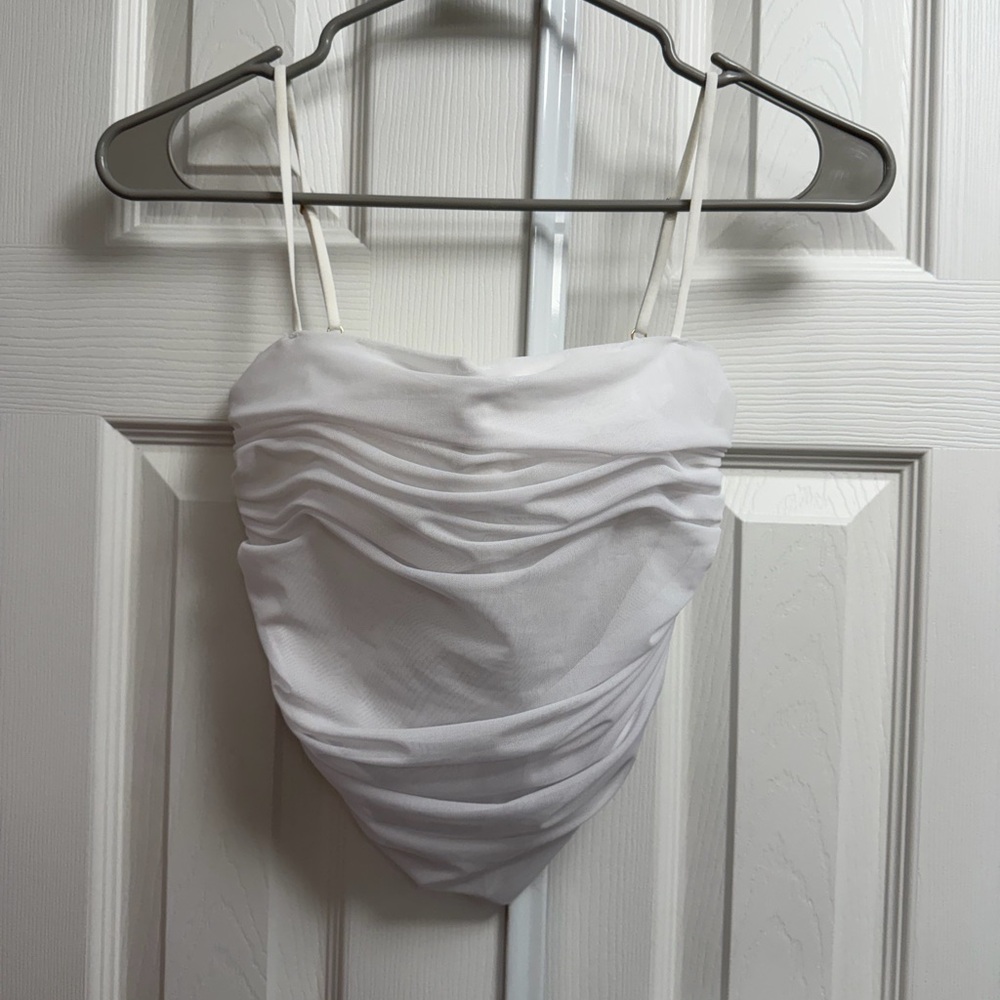 Aritzia Ten by Babaton Luxor tank in white size 2